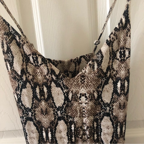 Socialite Snakeskin Print Midi Dress - Picture 6 of 9